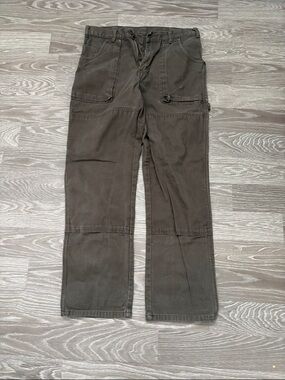 Dickies Cargo Work Pants in Olive Brown